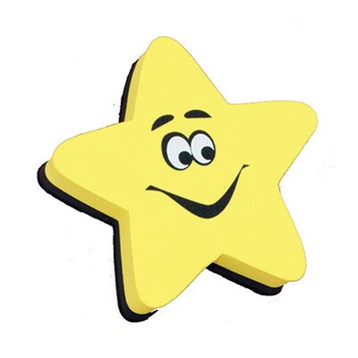 Ashley Magnetic Whiteboard Eraser; Star