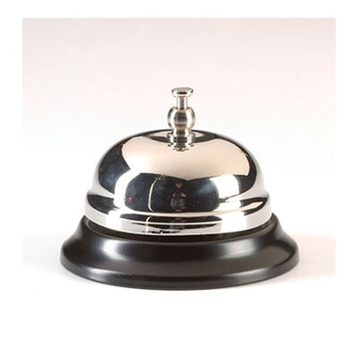 Ashley Metal Desk Call Bell, 3 Base, Silver (ASH10081)