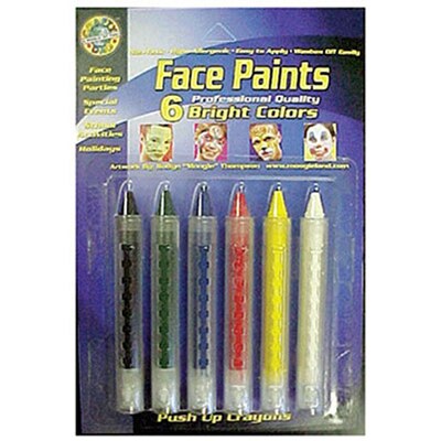 Crafty Dab® Paints; Face Paint Push-Ups; Bright Colors