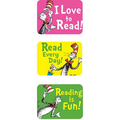 Eureka Cat in the Hat Reading Success Stickers, 120 ct. (EU-658022)
