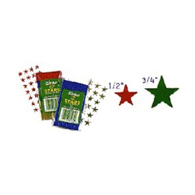 Foil Stars; 1/2, Assorted, 250/Pk
