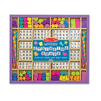 Melissa & Doug® Wooden Stringing Beads