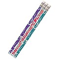 Musgrave Welcome To School Motivational Pencils, Pack of 12 (MUS1425D)