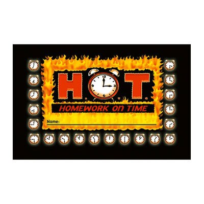 North Star Teacher Resources H.O.T. - Homework on Time Incentive Punch Cards, 36 ct. (NST2401)