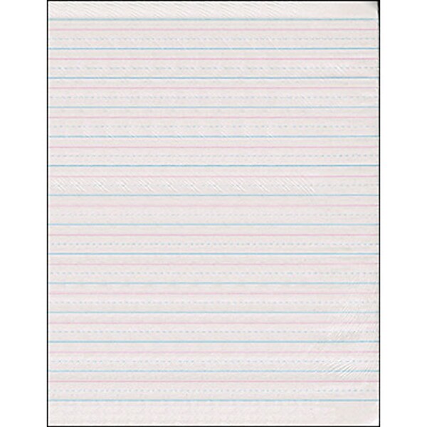 Pacon Newsprint Handwriting Paper, Skip-A-Line, 8.5 x 11, 1/2 Ruled, White, 500 Sheets/Pad (PAC2696)