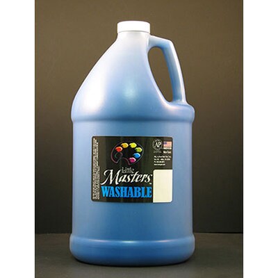Handy Art Little Masters Washable Tempera Paint, Blue, Gallon (RPC214730)