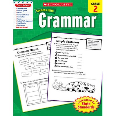 Scholastic Success With Grammar, Grade 2