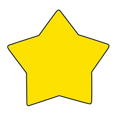 Shapes Etc Notepads; Large, Star