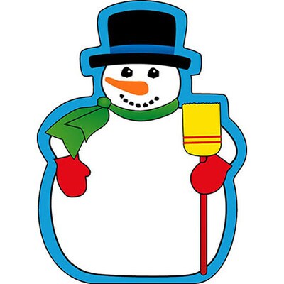 Shapes Etc Notepads; Large, Snowman