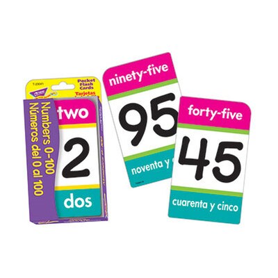 Trend Pocket Flash Cards; Numbers 0-100/Numeros del 0 al 100