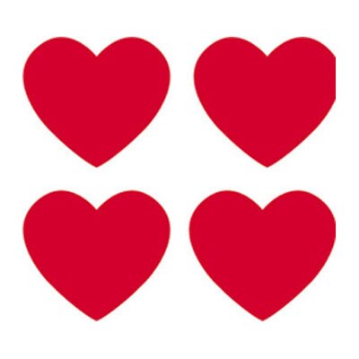 Trend Red Hearts superShapes Stickers, 800 CT (T-46072)
