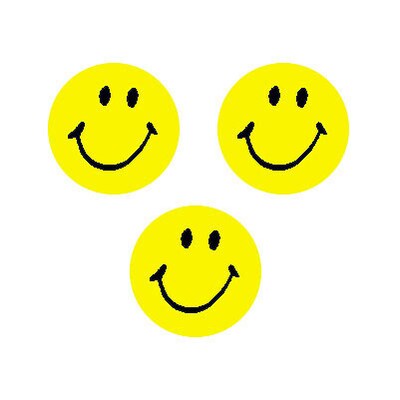 Trend Neon Yellow Smiles superSpots Stickers, 800 CT (T-46139)
