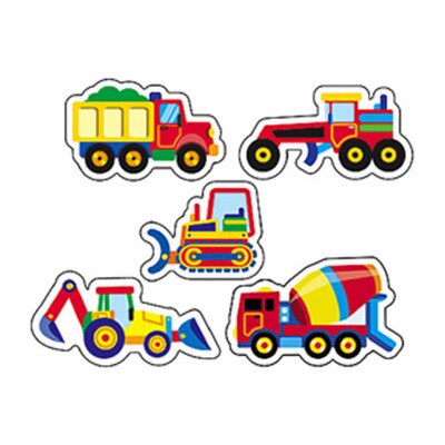 Trend Construction Vehicles superShapes Stickers-Large, 200 CT (T-46304)