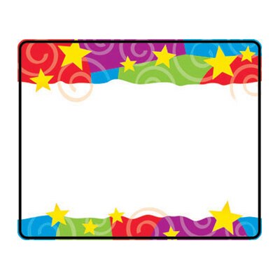 Trend® Name Tags; Stars ‘n Swirls