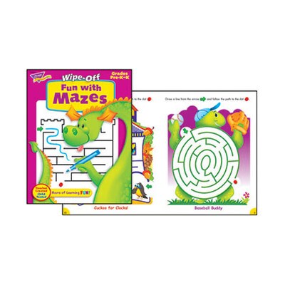 Trend Wipe-Off Book; Fun with Mazes