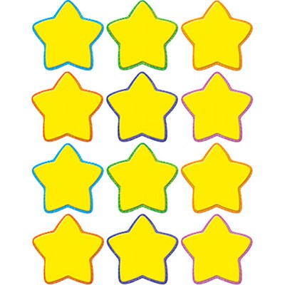 Teacher Created Resources Mini Accents; Yellow Stars