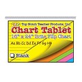 Top Notch Teacher Products Chart Tablet, 16 x 24, Blank Writing Paper, Brite Assorted Colors, 25 Sheets (TOP3842)