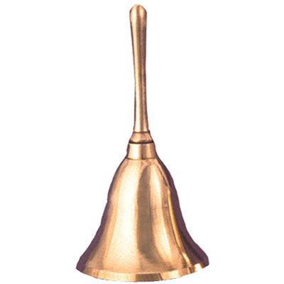 Affluence Unlimited School Hand Bell, 3.5, Brass (AU-22101)