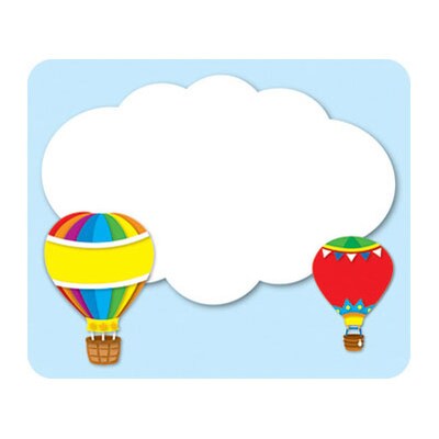 Carson-Dellosa Name Tags; Hot Air Balloons