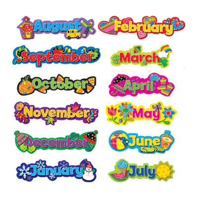 Creative Teaching Press™ Calendars Sets; Poppin Patterns® Seasonal Months of the Year