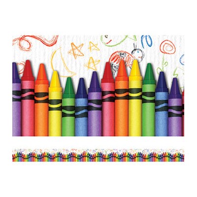Edupress Borders; Crayons Layered