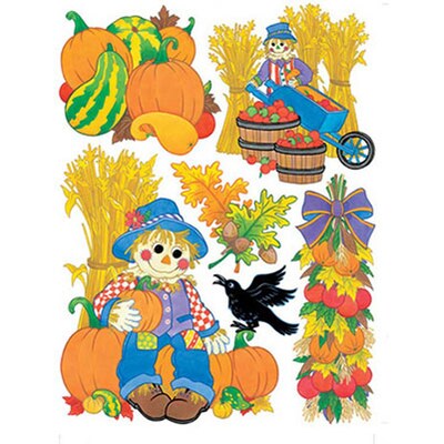 Window Clings, Harvest Scarecrows