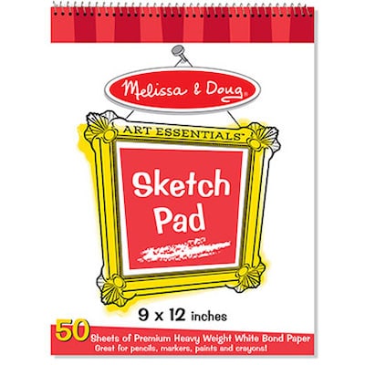 Melissa & Doug Portfolio Quality Sketch Pad, 9 x 12, 50 Sheets (LCI4194Q)