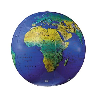 Replogle Globes Inflatable Topographical Globe, 12" (RE-15601)