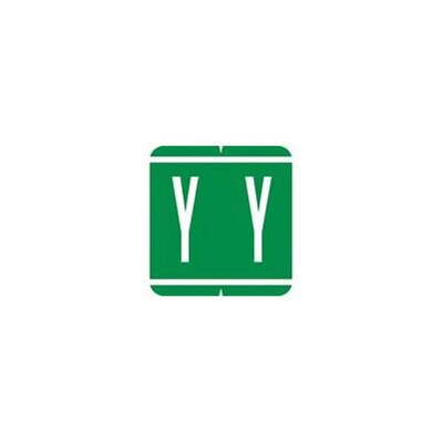 Medical Arts Press® GBS® Compatible 1900 Series Alpha Pack Labels; Y