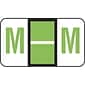 Medical Arts Press® Jeter® Compatible 5100 Series Alpha Sheet Labels; "M"
