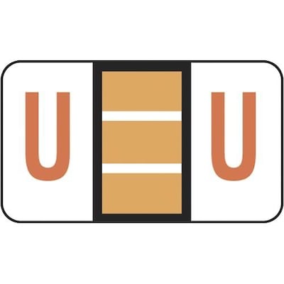 Medical Arts Press® Jeter® Compatible 5100 Series Alpha Sheet Labels; "U"