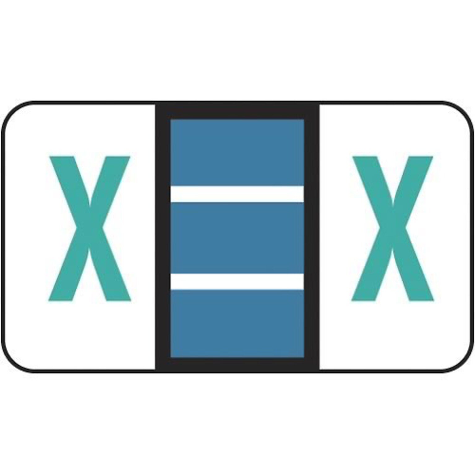 Medical Arts Press® Jeter® Compatible 5100 Series Alpha Sheet Labels; X