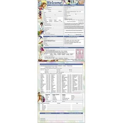 Medical Arts Press® Chiropractic Registration and History Form; Sketch