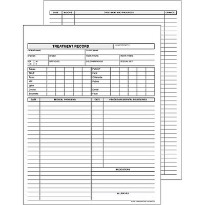 Medical Arts Press® Pet Treatment Records; No Imprint