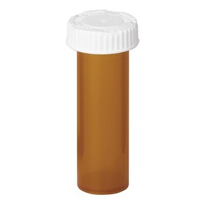 Child Resistant Push and Turn Vials; 13-Dram