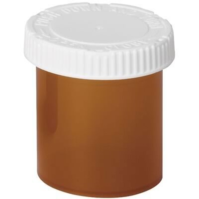 Child Resistant Push and Turn Vials; 30-Dram