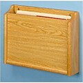 Wooden Mallet Solid Wood Chart Holder; 1-Pocket, Privacy