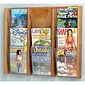 Wooden Mallet Solid Wood Magazine Wall Rack; 9 Magazine Pockets