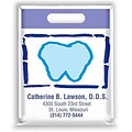 Medical Arts Press® Dental Personalized Small 2-Color Supply Bags; Abstract Tooth with a Border