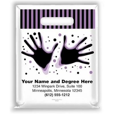Medical Arts Press® Chiropractic Personalized Small 2-Color Supply Bags; Pair of Hands