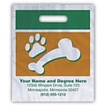 Medical Arts Press® Veterinary Personalized Small 2-Color Supply Bags; Paw Print & Bone