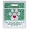 Medical Arts Press® Veterinary Personalized Small 2-Color Supply Bags; 7-1/2x9, Large Paw Print w/H