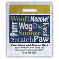 Medical Arts Press® Veterinary Personalized Small 2-Color Supply Bags; 7-1/2x9, Dog & Cat Words, 100 Bags, (55770)