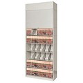 Medical Arts Press® 4-Post Tambour Door Cabinet; 8- Tier Single Add- On