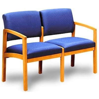 Lesro Lenox Modular Reception Collection in Standard Fabric; 2-Seat Sofa