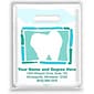 Medical Arts Press® Dental Personalized 2-Color Supply Bags; 7-1/2x9", Abstract Tooth w/Border, 100 Bags, (59751)