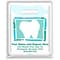 Medical Arts Press® Dental Personalized 2-Color Supply Bags; 7-1/2x9, Abstract Tooth w/Border, 100