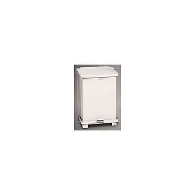 The Defenders® Steel Step-On Cans; Square, 7 Gallon, w/Retainer Band
