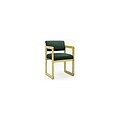 Lesro Classic Series Open Back Reception Collection in Deluxe Fabric; Standard Guest Chair with Arms