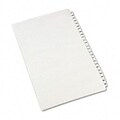 Avery-Style Legal Side Tab Dividers, 25-Tab, 101-125, 8.5 x 14 White, 25/St